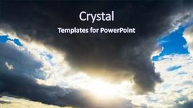  Presentation with spectacular - Presentation theme enhanced with shining angel - spectacular cloudscape heavenly scene background and a  colored foreground