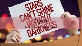  Presentation with shining stars - Theme enhanced with shining angel - stars cant shine without darkness background and a coral colored foreground