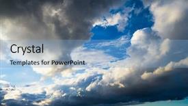  Presentation with heavenly ights - Presentation design with shining angel - stormy skies heavenly scene background and a  colored foreground