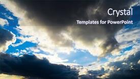  Presentation with management stop light - Presentation with shining angel - stormy skies light and dark background and a  colored foreground