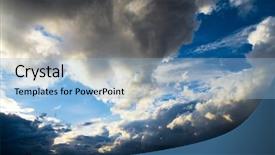  Presentation with divine - Audience pleasing PPT theme consisting of shining angel - sun divine sunshine breaking backdrop and a light blue colored foreground