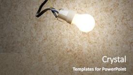  Presentation with shining light - Colorful theme enhanced with shining electric bulb backdrop and a coral colored foreground