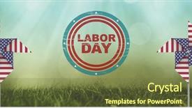  Presentation with labor - Audience pleasing slide deck consisting of shining pride - digital composite of labor day backdrop and a tawny brown colored foreground