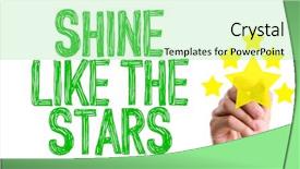  Presentation with marker - Slide deck consisting of shining pride - hand with marker writing background and a seafoam green colored foreground