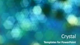  Presentation with blur - Beautiful presentation theme featuring shining star - abstract blur of sea shore backdrop and a ocean colored foreground