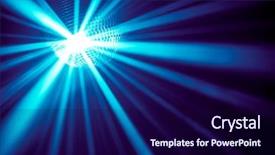  Presentation with disco - Theme consisting of stressed businessman with hands on head against red arrow going around puzzle background and a gray colored foreground