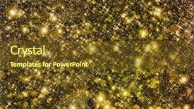  Presentation with star - Audience pleasing presentation design consisting of shining star - golden glittering background backdrop and a tawny brown colored foreground