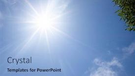  Presentation with heat - Slide set featuring shining-sun-heat-wave-background background and a light blue colored foreground