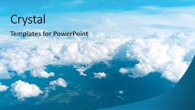  Presentation with divine - PPT theme having shining sunlight cloudscape divine background and a light blue colored foreground