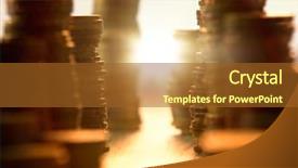  Presentation with shining light - Cool new PPT layouts with shining through stack of coin backdrop and a tawny brown colored foreground