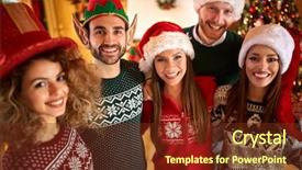  Presentation with christmas in july - Beautiful slides featuring shinny - cheerful friends makes fun backdrop and a tawny brown colored foreground