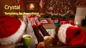  Presentation with kittens christmas holiday red christmas - Theme consisting of shinny - couple enjoying in comfortable socks background and a  colored foreground