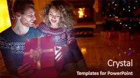  Presentation with moving christmas images nativity - Cool new presentation design with shinny - magically christmas surprise in box backdrop and a wine colored foreground