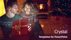  Presentation with memories temlate text box - PPT layouts with shinny - magically surprise in box background and a wine colored foreground