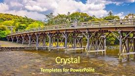  Presentation with japan - Slide deck with bridge of ise grand shrine background and a tawny brown colored foreground