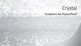  Presentation with silver abstract - Cool new presentation theme with shiny abstract silver defocused glitter backdrop and a white colored foreground
