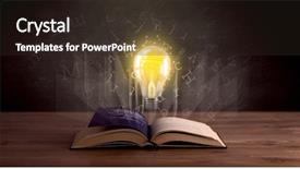  Presentation with hovering - Slides enhanced with shiny alphabet letters and yellow background and a wine colored foreground