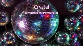  Presentation with night club - Beautiful PPT layouts featuring beautiful shiny balls with colorful backdrop and a wine colored foreground
