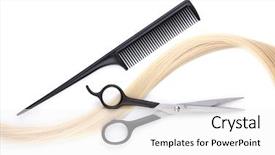  Presentation with shiny - Audience pleasing PPT layouts consisting of shiny blond hair with hair backdrop and a white colored foreground