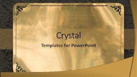  Presentation with shiny - Slide deck with shiny brass yellow metal sign background and a yellow colored foreground