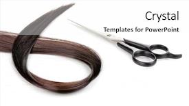  Presentation with shiny - Colorful PPT layouts enhanced with shiny brown hair and hair backdrop and a white colored foreground