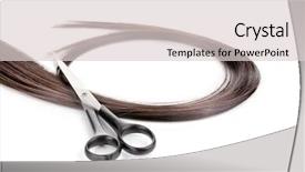  Presentation with brown and white - Amazing PPT layouts having shiny brown hair and hair backdrop and a lemonade colored foreground