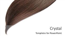  Presentation with shiny - Beautiful presentation featuring shiny brown hair isolated backdrop and a white colored foreground
