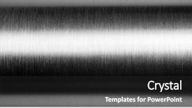  Presentation with brushed metal - Presentation having shiny brushed metal pipe surface background and a dark gray colored foreground