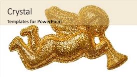  Presentation with shiny gold - Beautiful presentation theme featuring scrapbook - 3 dimensional image and digital backdrop and a coral colored foreground