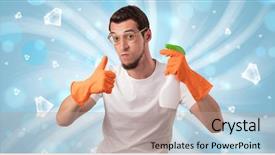  Presentation with sonar blue modern ship radar - Cool new theme with shiny diamond graphic and cleaning backdrop and a coral colored foreground