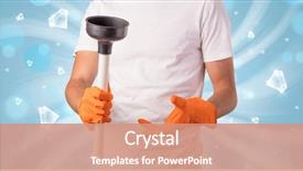  Presentation with sonar blue modern ship radar - Cool new PPT theme with shiny diamond graphic and cleaning backdrop and a  colored foreground