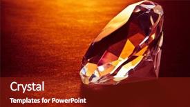  Presentation with diamond - Presentation theme featuring shiny diamond in warm light background and a tawny brown colored foreground