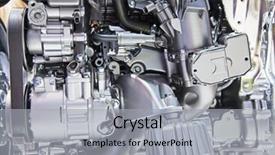  Presentation with ship engine - Slides with shiny engine of the modern background and a  colored foreground