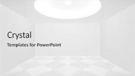  Presentation with laminar hood in operation room - Slides enhanced with shiny floor - bright empty room background and a white colored foreground