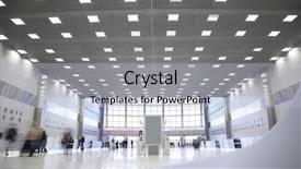  Presentation with shiny - PPT layouts featuring shiny floor - hall in the business center background and a light blue colored foreground