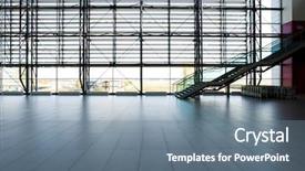  Presentation with prague - Audience pleasing theme consisting of shiny floor - prague airport arrivals area glass backdrop and a  colored foreground