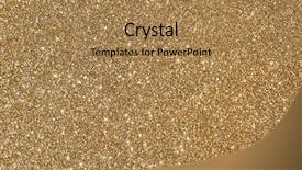  Presentation with shiny gold - Cool new PPT theme with shiny glimmering gold texture backdrop and a coral colored foreground