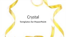  Presentation with shiny gold - Amazing PPT layouts having shiny gold satin ribbon frame backdrop and a white colored foreground