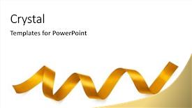  Presentation with shiny gold - Slide deck enhanced with shiny gold satin ribbon background and a white colored foreground