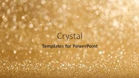  Presentation with golden lights - Presentation theme featuring shiny-golden-bokeh-glitter-lights and a yellow colored foreground