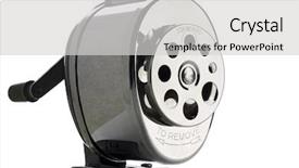  Presentation with shiny - Cool new presentation theme with shiny metal pencil sharpener backdrop and a light gray colored foreground