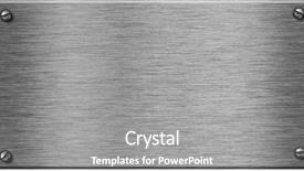  Presentation with brushed metal plate reflected - Presentation design featuring shiny metal plate as background background and a gray colored foreground