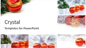  Presentation with new year - PPT layouts having shiny new year collage background and a white colored foreground