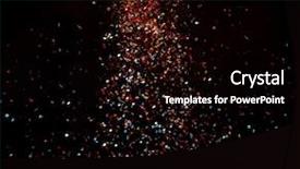  Presentation with particle - Presentation design with shiny particles background background and a black colored foreground
