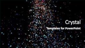  Presentation with particle - Colorful presentation theme enhanced with shiny particles background backdrop and a black colored foreground
