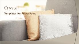  Presentation with shiny new lignite power - PPT theme enhanced with shiny-pillows-with-sequins background and a cream colored foreground