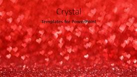  Presentation with hearts - PPT layouts featuring shiny-red-hearts-bokeh-light background and a red colored foreground