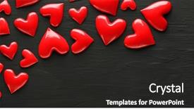  Presentation with shiny - Cool new slides with shiny red hearts on dark backdrop and a  colored foreground