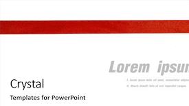  Presentation with shiny - Colorful presentation theme enhanced with shiny red ribbon on white backdrop and a white colored foreground