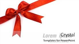  Presentation with shiny - Presentation having shiny red ribbon on white background and a white colored foreground